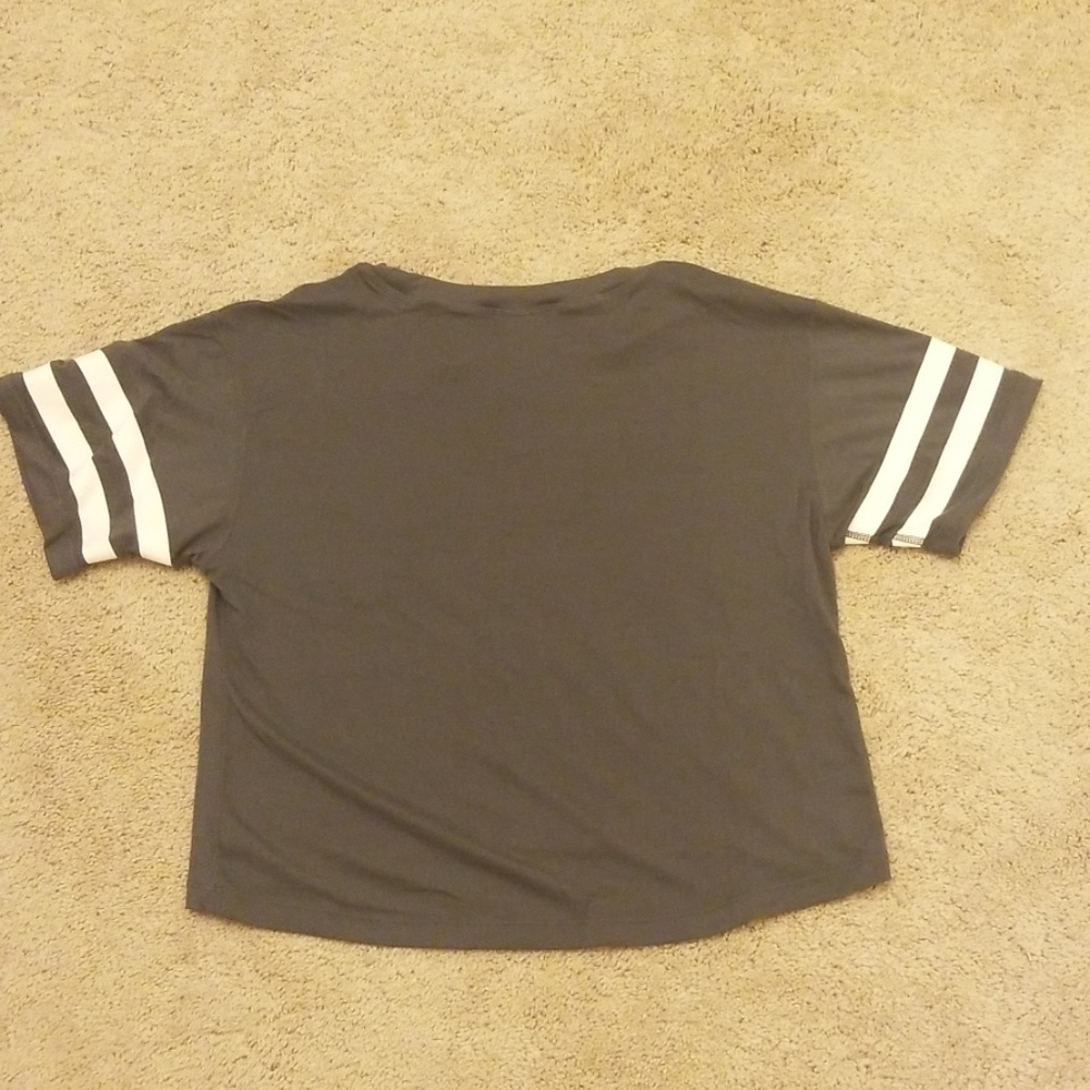 University Of Miami Caneswear Kadyluxe Milky Silk Crop Pocket Tee - Picture 6 of 6